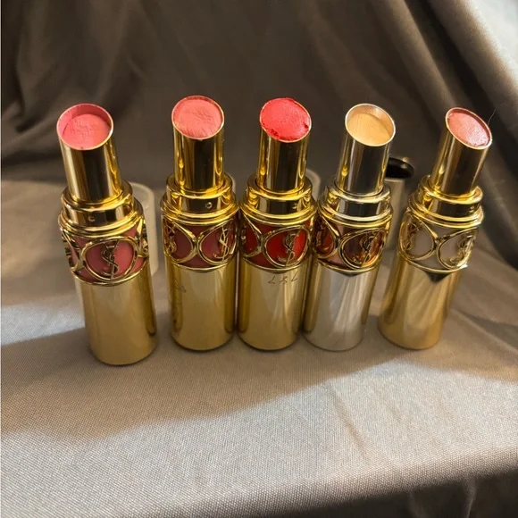 Yves Saint Laurent Rouge Volupté Lipstick Bundle Set 5 Lip color Variety Pack - Picture 2 of 14